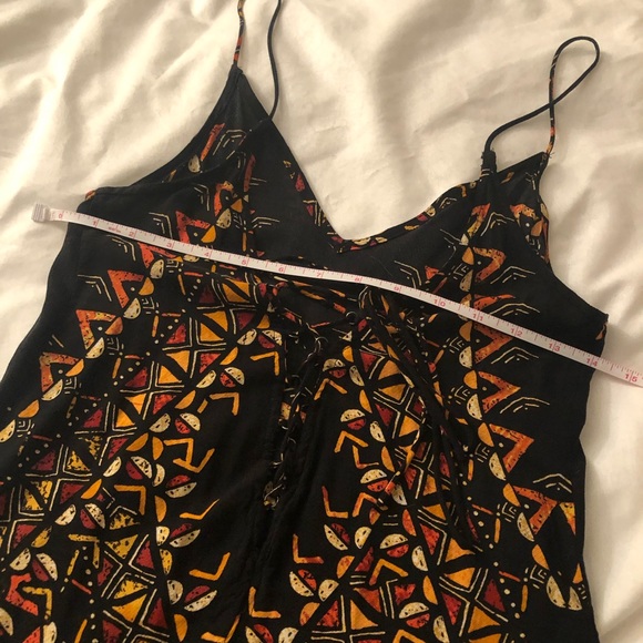 UO silence + noise black tribal lace up tank top! NWOT - Picture 11 of 12
